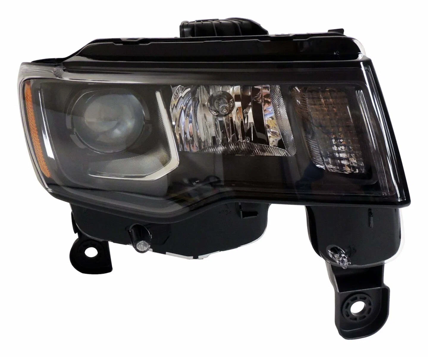 Crown Right Headlight Assembly for 2016+ Jeep WK Grand Cherokee w_ Halogen Bulbs - 68266646AD